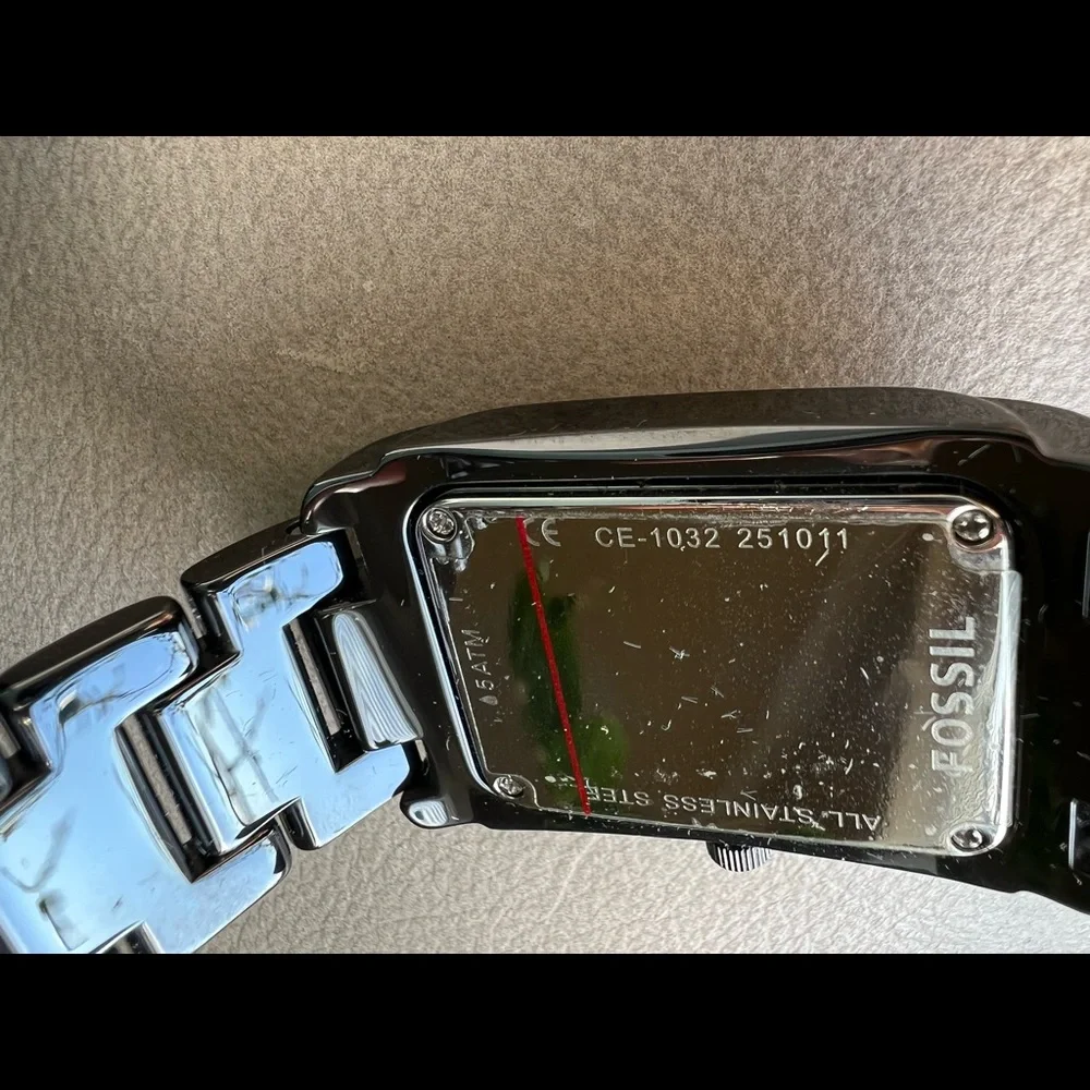 Fossil Ce-1032 251011 Black Stainless Steel Analog Dial Quartz Wrist Watch - Picture 10 of 10